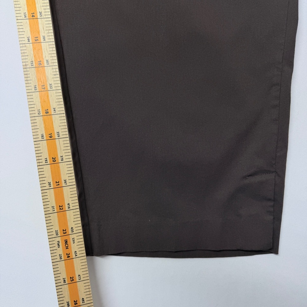 Lane Bryant Brown Stretch Capri Pants Plus Size 28 Business Casual Cropped Slit - Picture 7 of 8